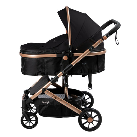 Coche Moises Funcion Maleta Confort Negro  Ebaby