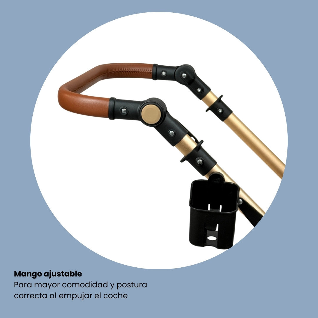 Coche Moisés Con Porta Bebé Yaco Blanco Con Negro Maxibaby Ajustable