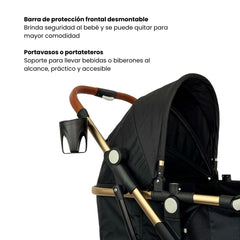 Coche Moisés Small Negro Maxibaby Detalles