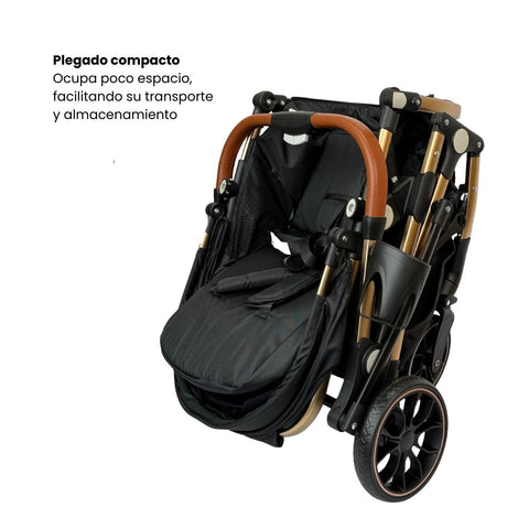 Coche Moisés Small Negro Maxibaby Plegando