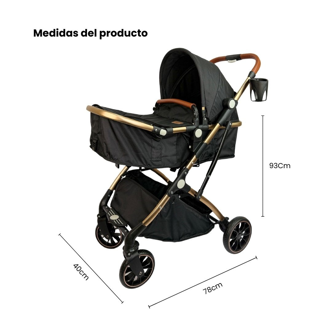 Coche Moisés Small Negro Maxibaby Medidas