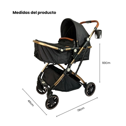 Coche Moisés Small Negro Maxibaby Medidas