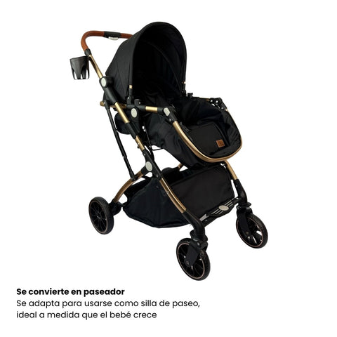 Coche Moisés Small Negro Maxibaby Paseador