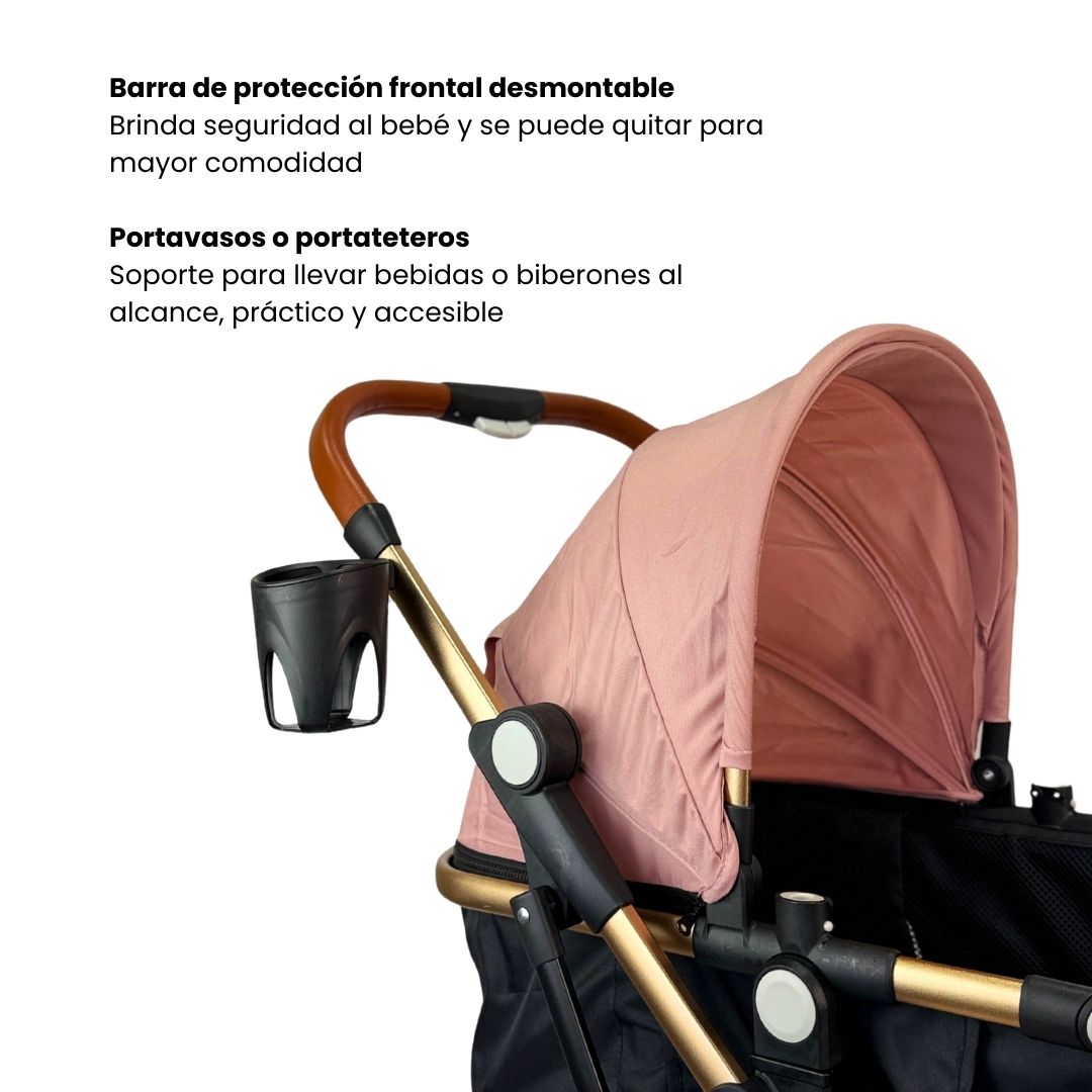 Coche Moisés Small Rosa Maxibaby Detalles
