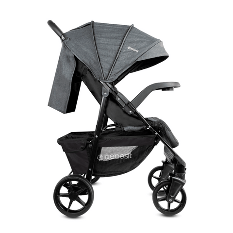 Coche Para Bebe Portofino Gris Bebesit perfil
