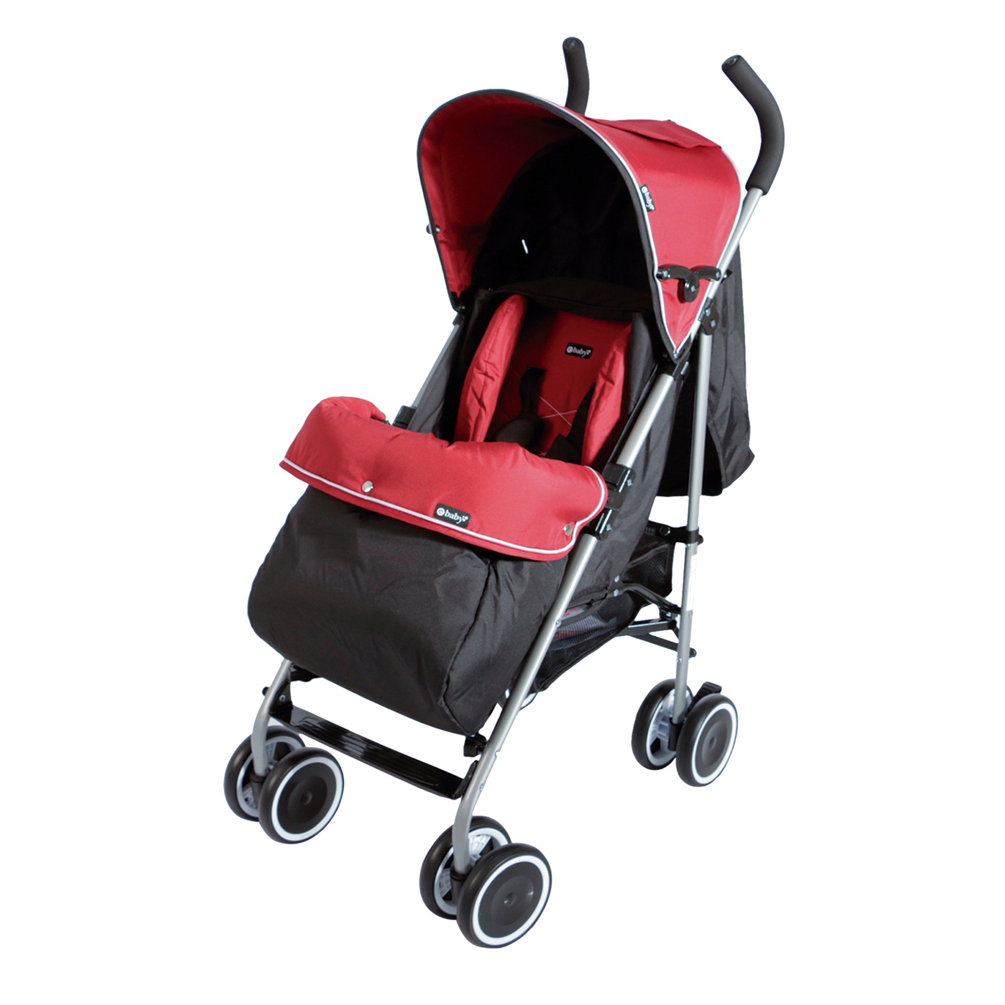 Coche Paseador Bastón Travis Rojo Ebaby DETALLE