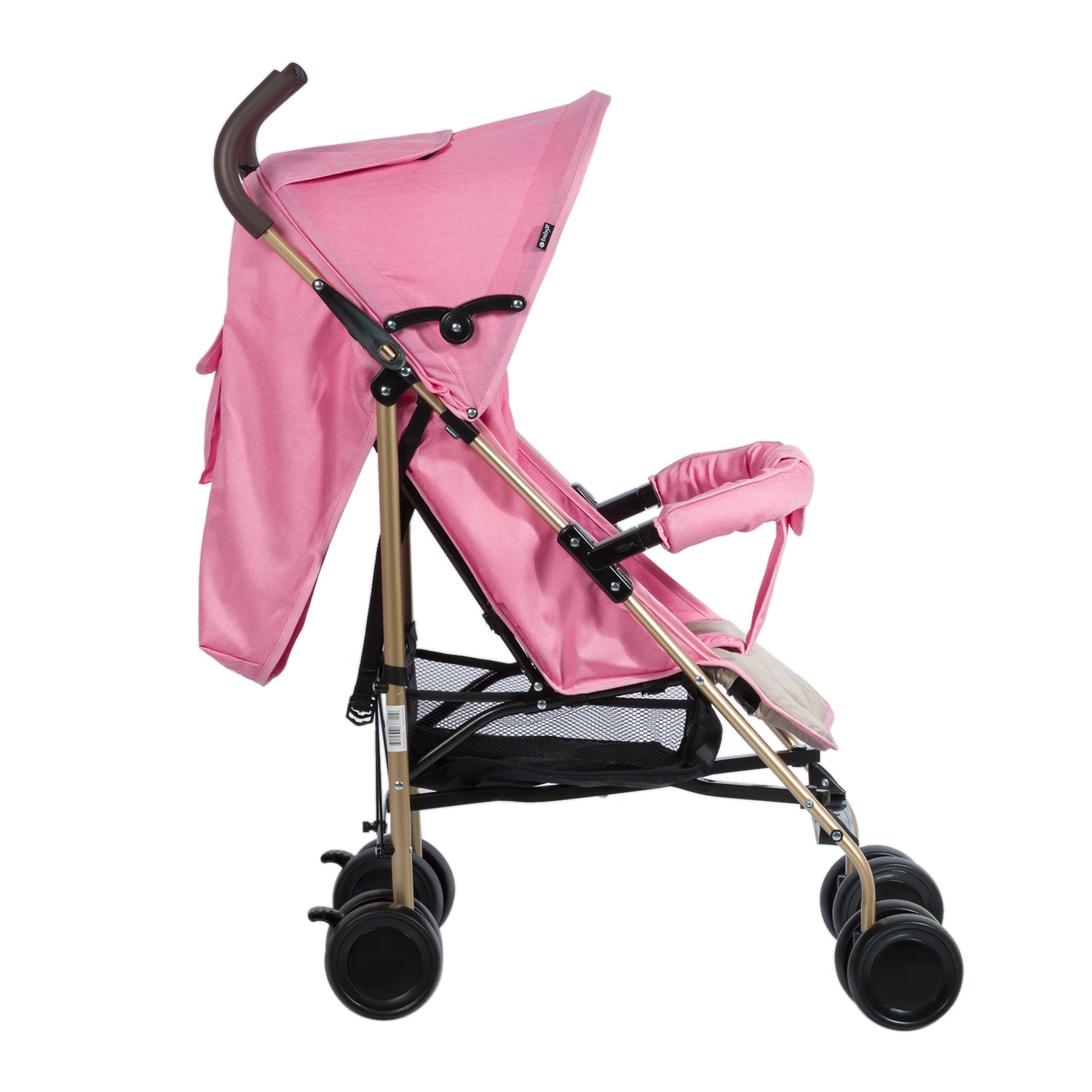 Coche Paseador Bastón Travis Rosa Ebaby