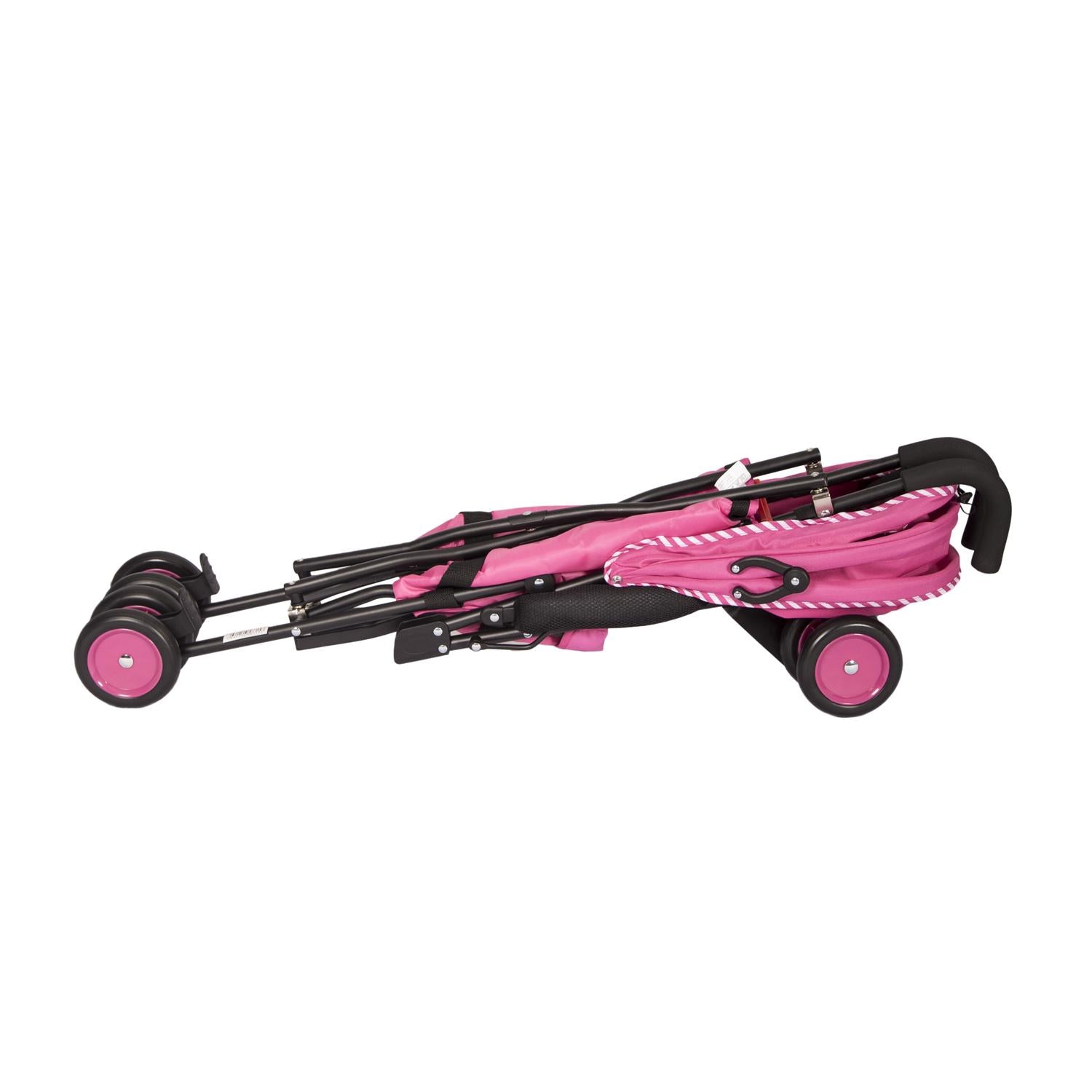 Coche Paseador Baston Fresh Style Rosa Ebaby plegado