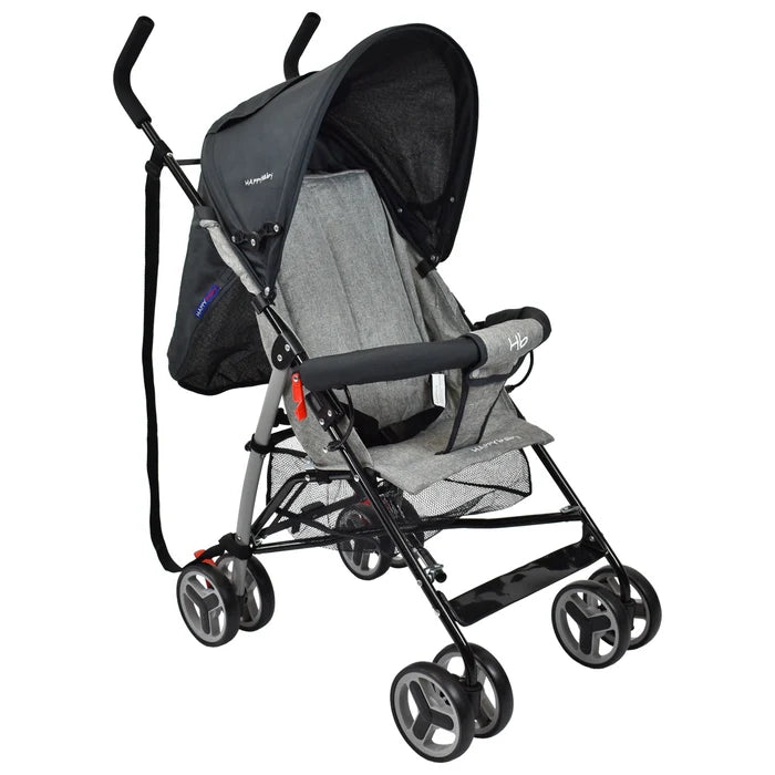 Coche Paseador Future Negro Happy Baby diseño