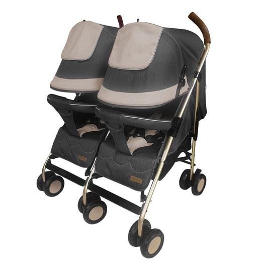 Coche Paseador Gemelar Dantero Beige Ebaby