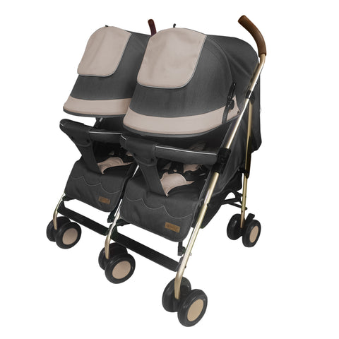 Coche Paseador Gemelar Dantero Beige Ebaby