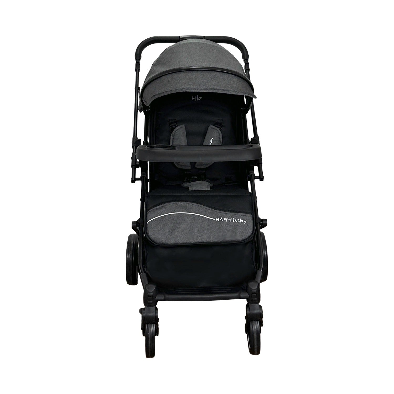 Coche Paseador Reversible Xani Gris Happy Baby Frente