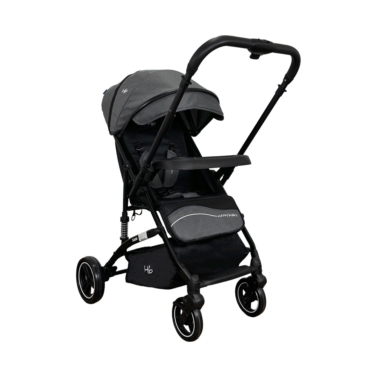 Coche Paseador Reversible Xani Gris Happy Baby Reversible