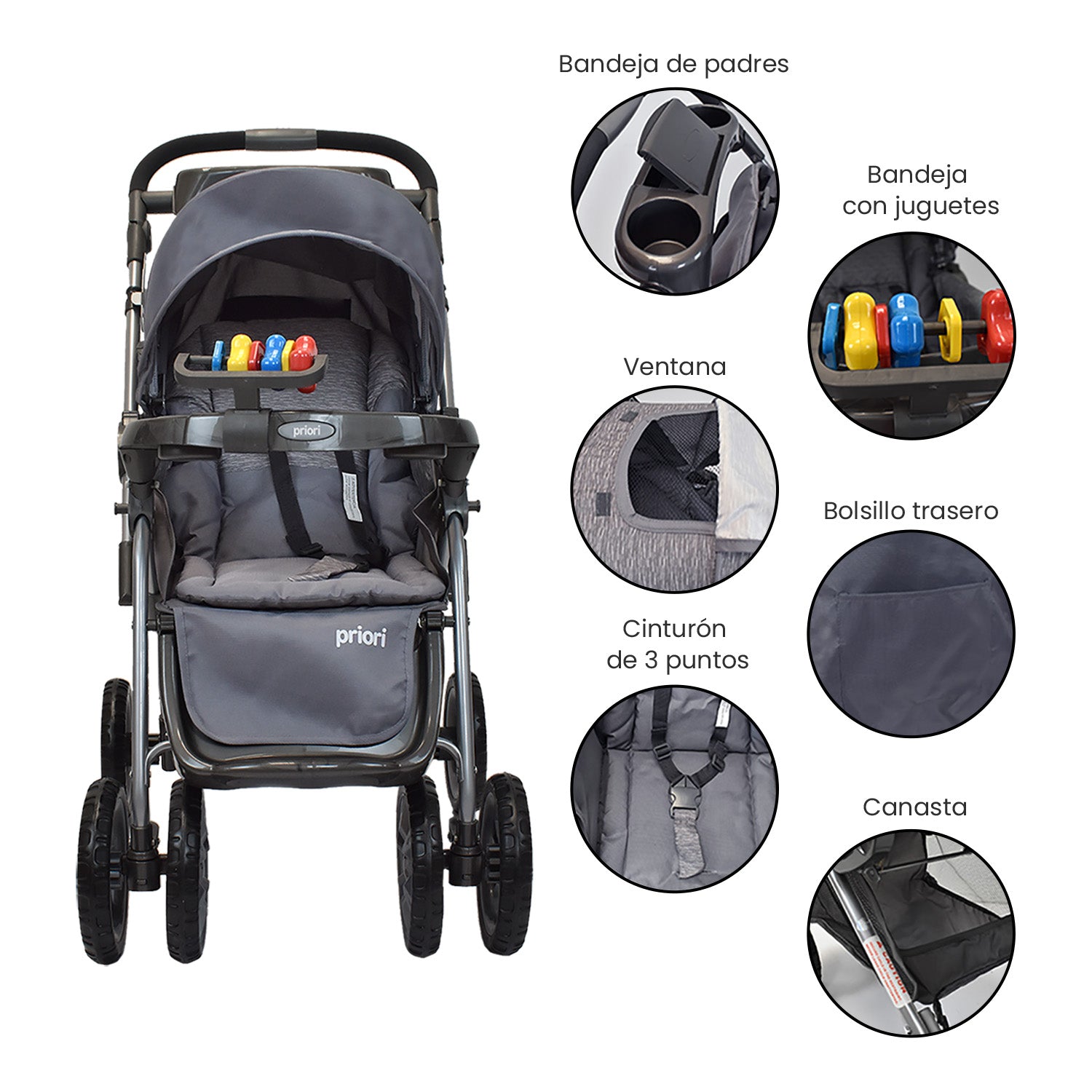 Coche Supra Gris Priori detalles