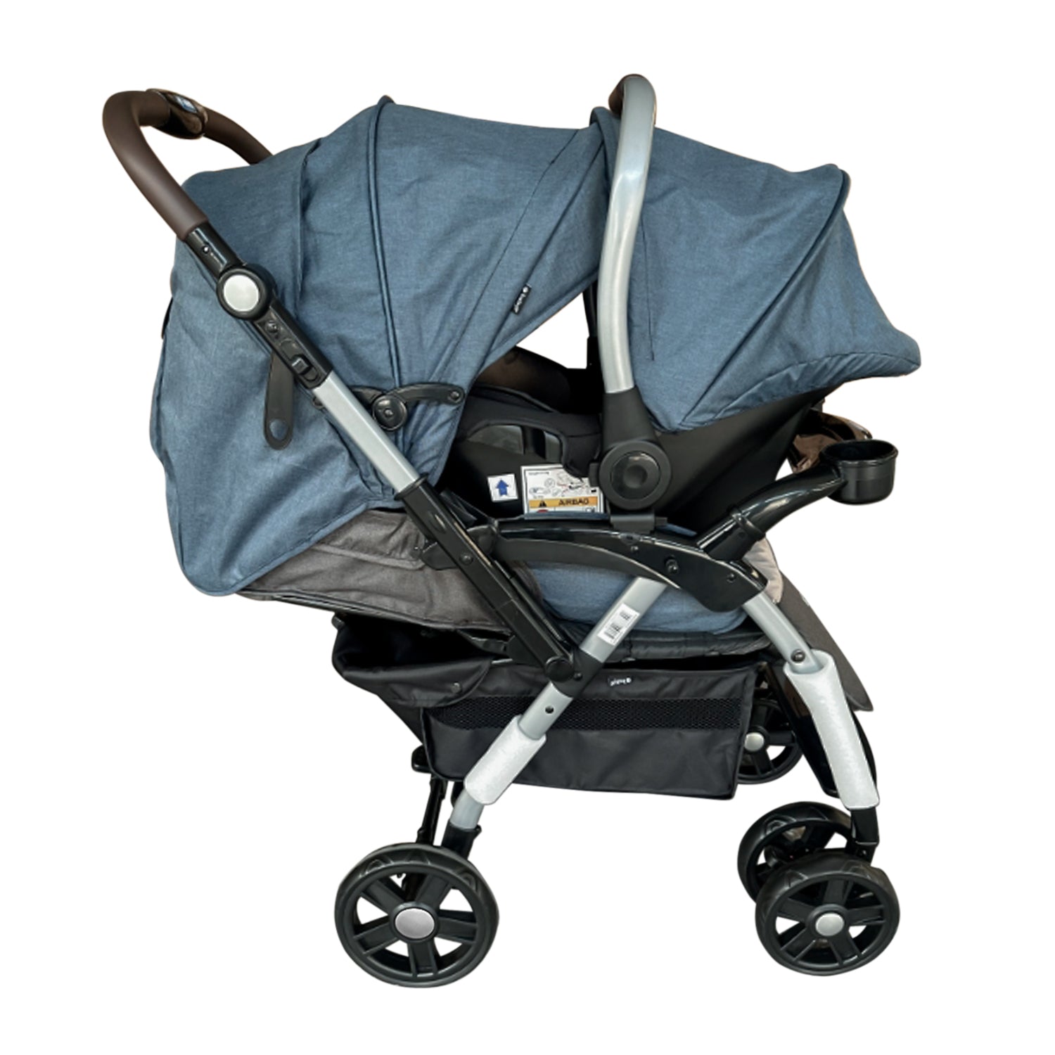 Coche Travel System Braviar Azul EB1092-1 Ebaby® PERFIL