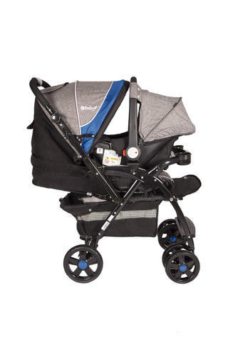 Coche Travel System Braviar Azul Ebaby® uso