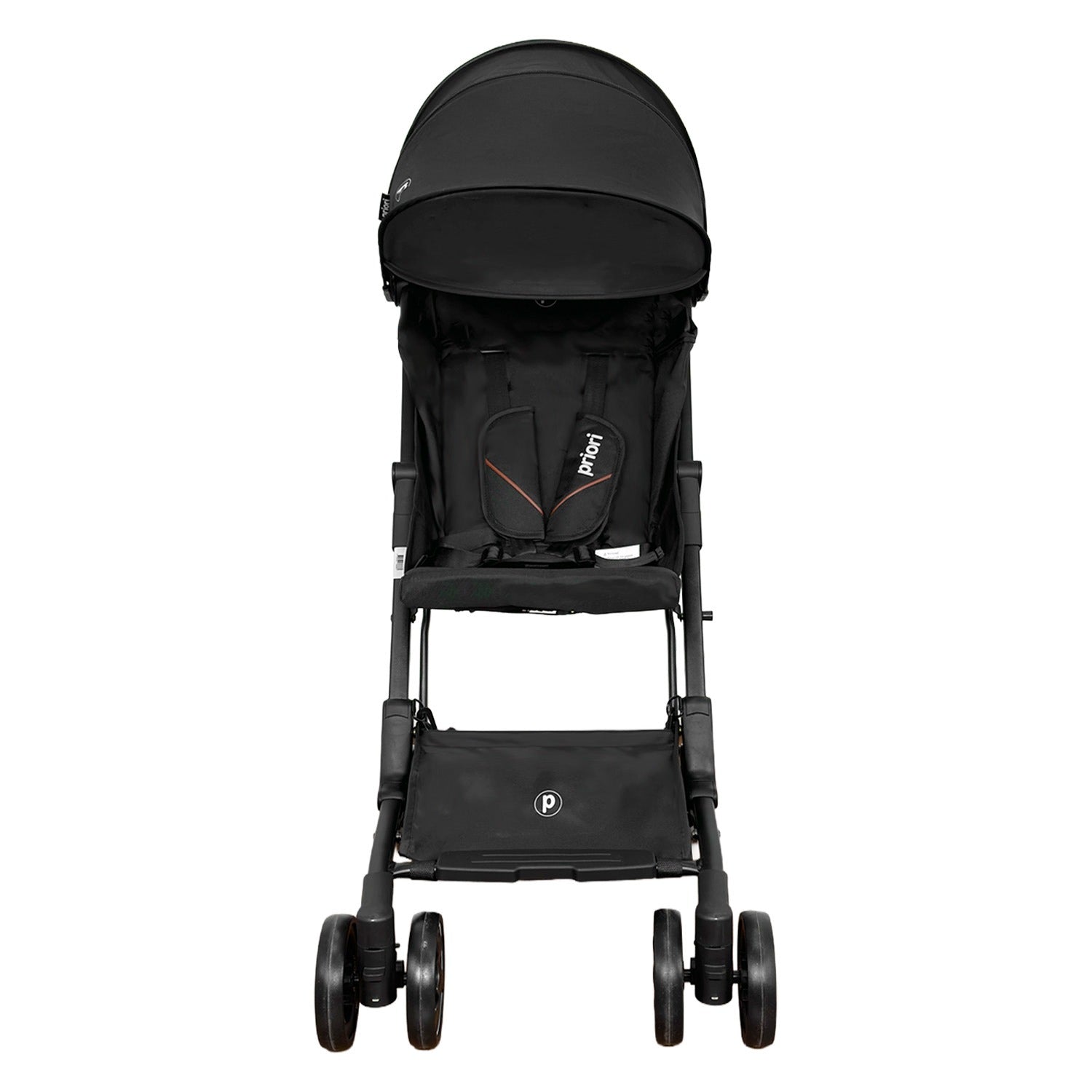 Coche Ultra Compacto Click It Negro Priori Perfil Frontal
