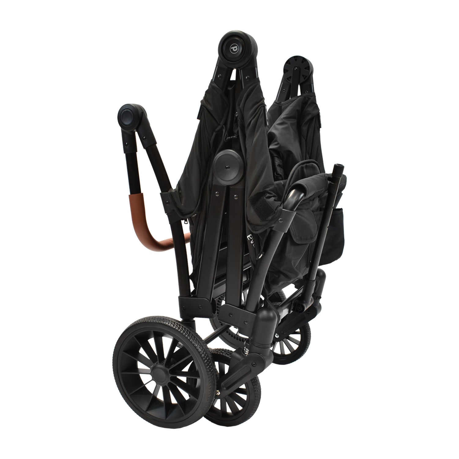 Coche Vagón Doble Everett Negro Priori PLEGADO