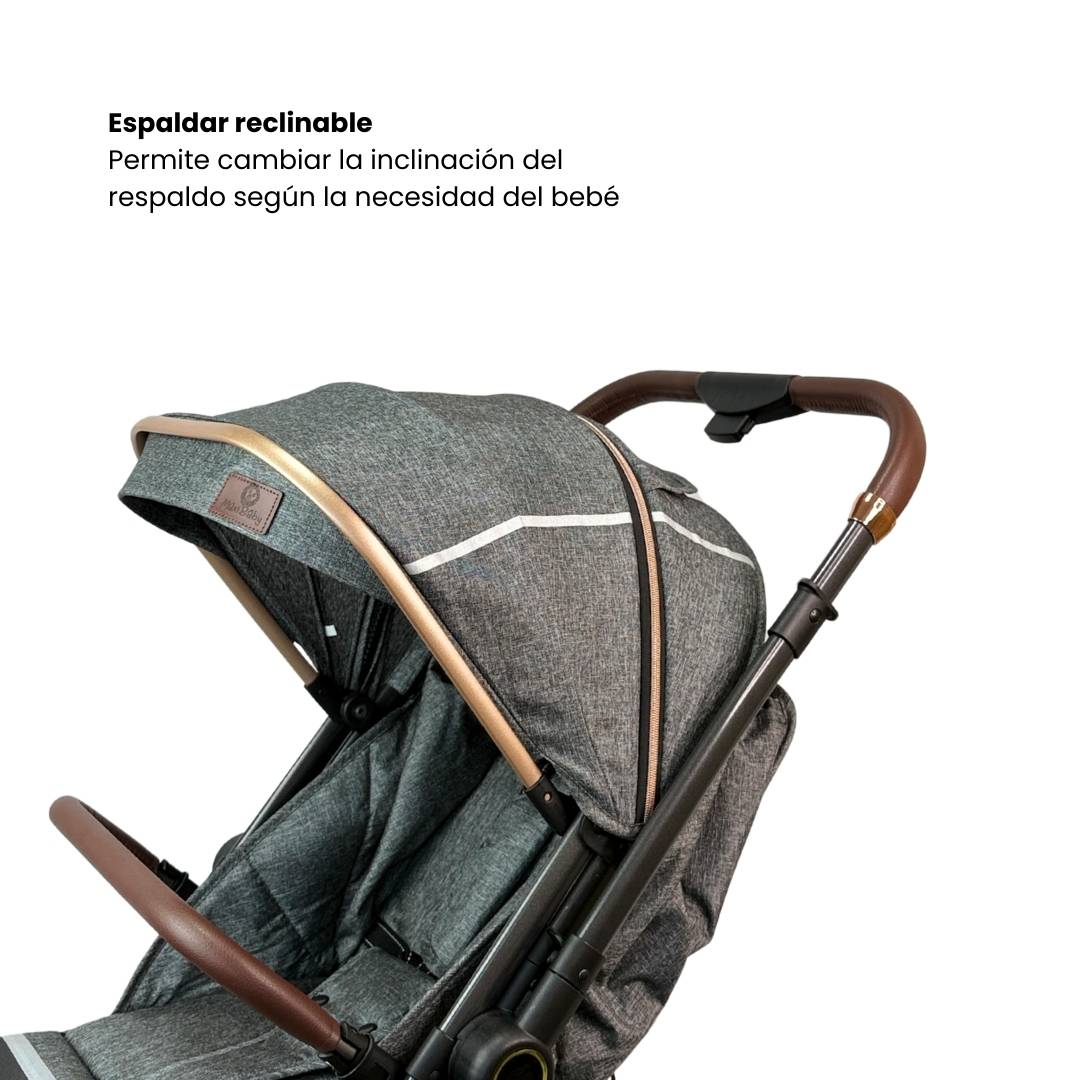Coche Maleta Zooper 2.0 Gris Maxibaby Espaldar