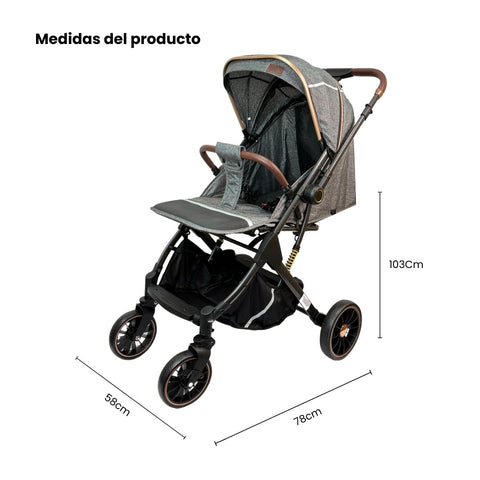 Coche Maleta Zooper 2.0 Gris Maxibaby Medidas