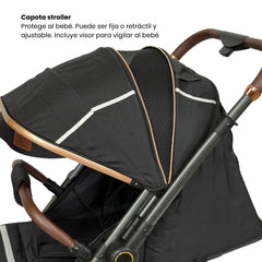 Coche Maleta Zooper 2.0 Negro Maxibaby Capota