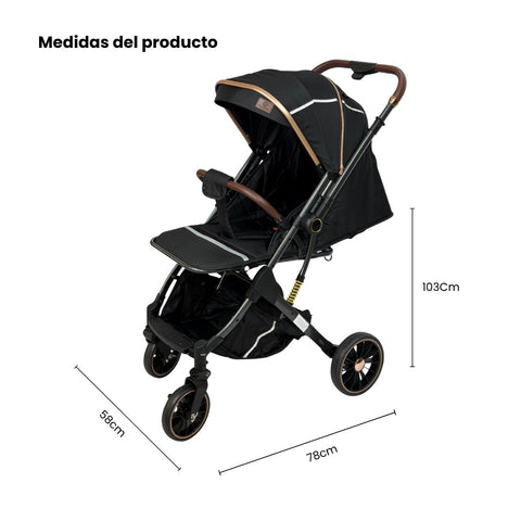 Coche Maleta Zooper 2.0 Negro Maxibaby Medidas