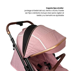 Coche Maleta Zooper 2.0 Rosa Maxibaby Capota
