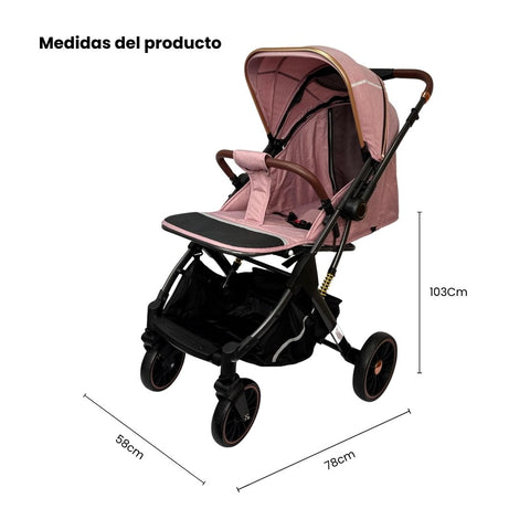 Coche Maleta Zooper 2.0 Rosa Maxibaby Medidas