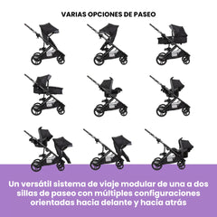 Coche con Porta Bebé Modular Morph Baby Trend