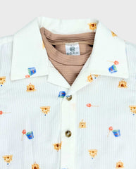 Conjunto 3 Piezas Bermuda Estampado Detalles