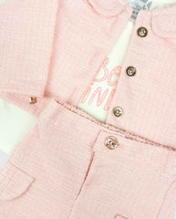 Conjunto 3 Piezas Con Short Rosa Travesuras
