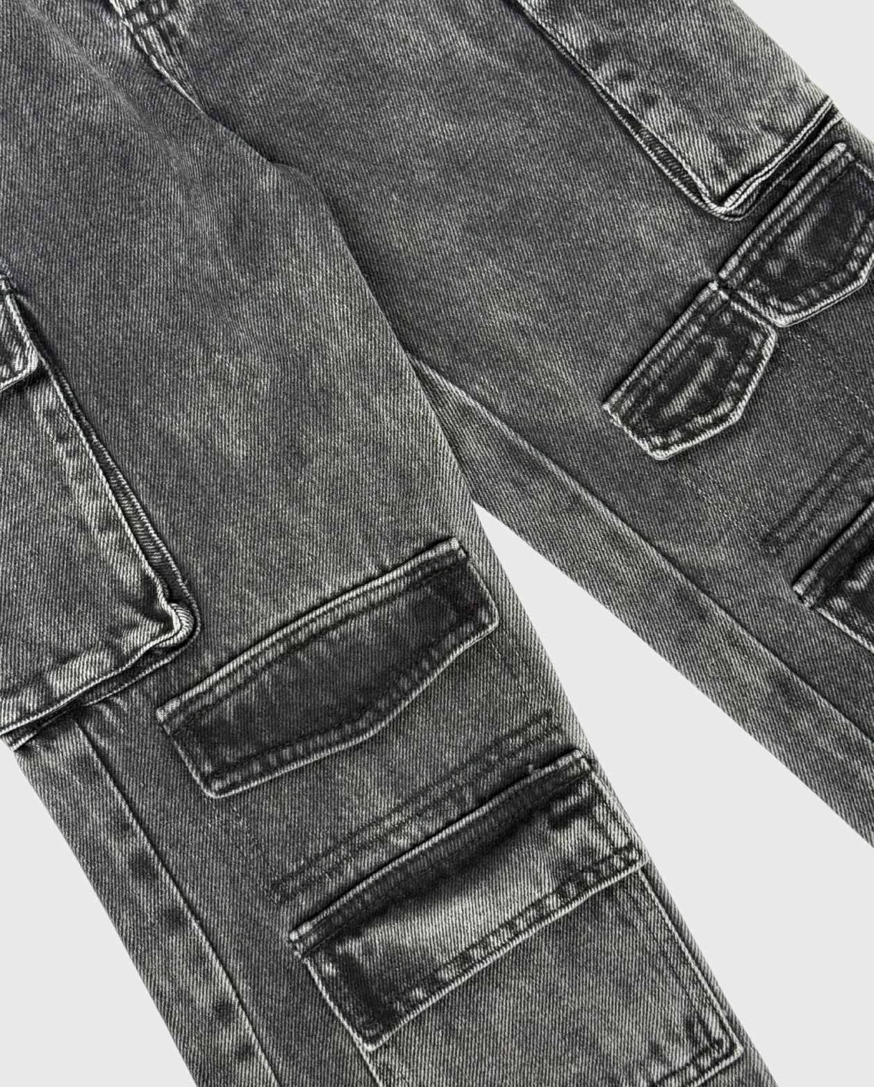 Conjunto 3 Pz Denim Con Chaqueta Bolsillos Diseño