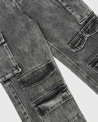 Conjunto 3 Pz Denim Con Chaqueta Bolsillos Diseño