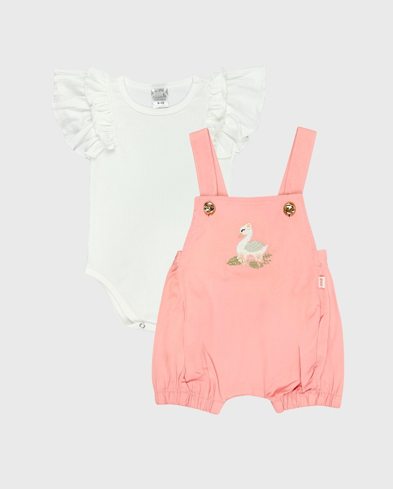 Conjunto Braga Con Boleros Cisne Blanco