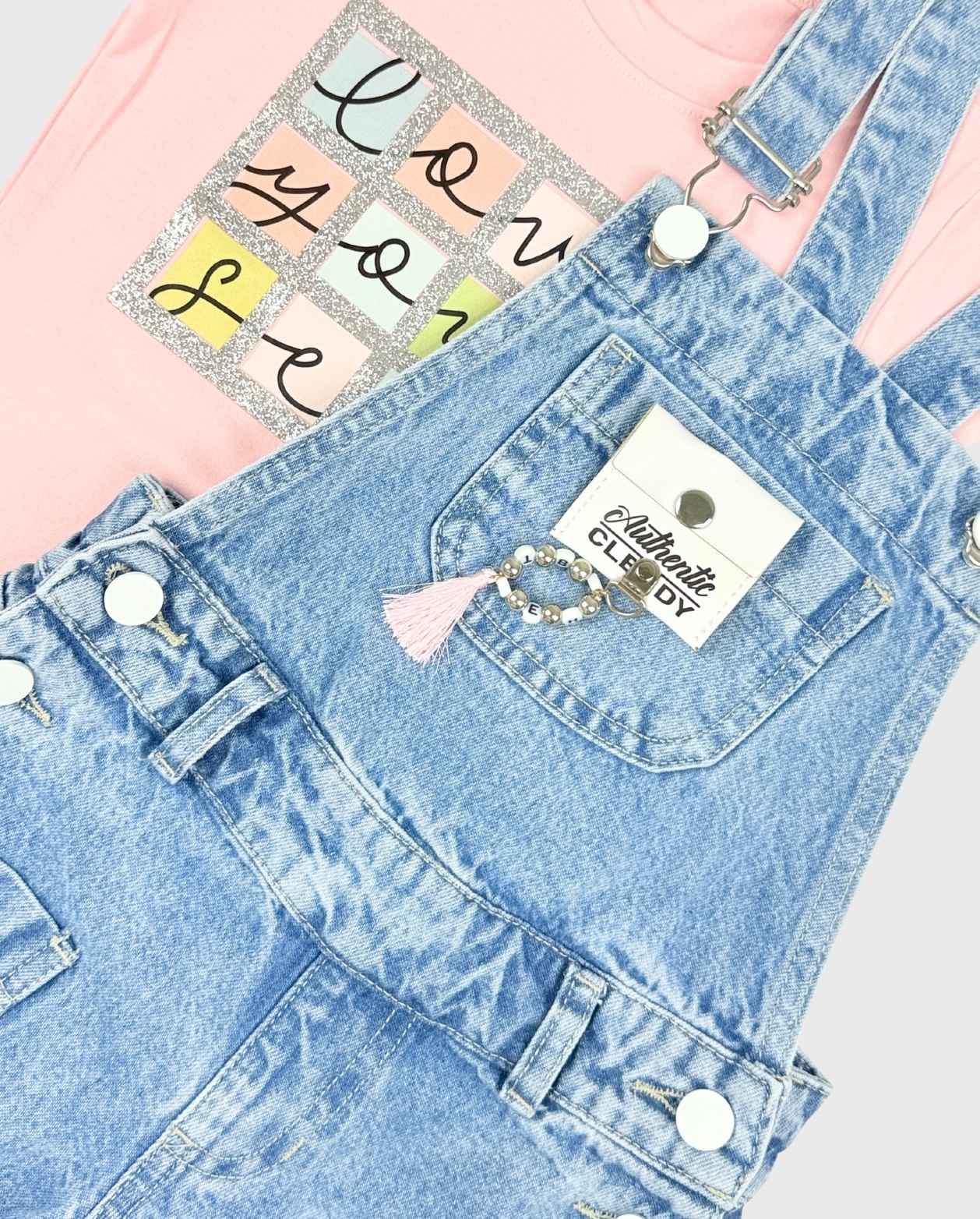 Conjunto Braga y Short Autentic Rosa