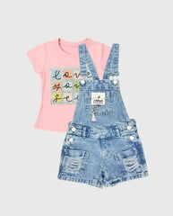 Conjunto Braga y Short Autentic Rosa