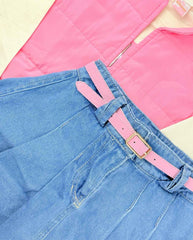 Conjunto Falda Prensada y Chaleco Surtido Detalle