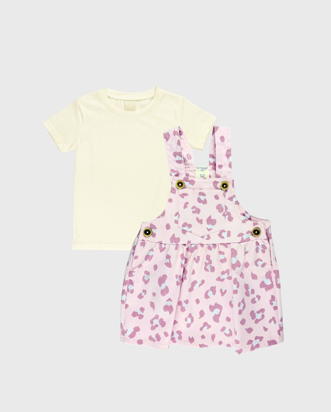 Conjunto Jardinera Animal Print Morado