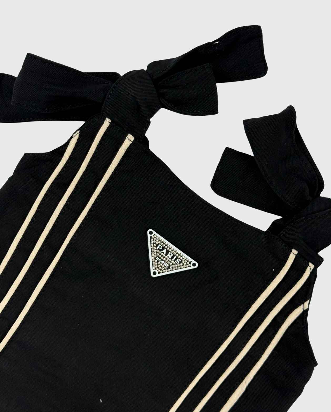 Conjunto Pantalón Cargo Líneas Negro