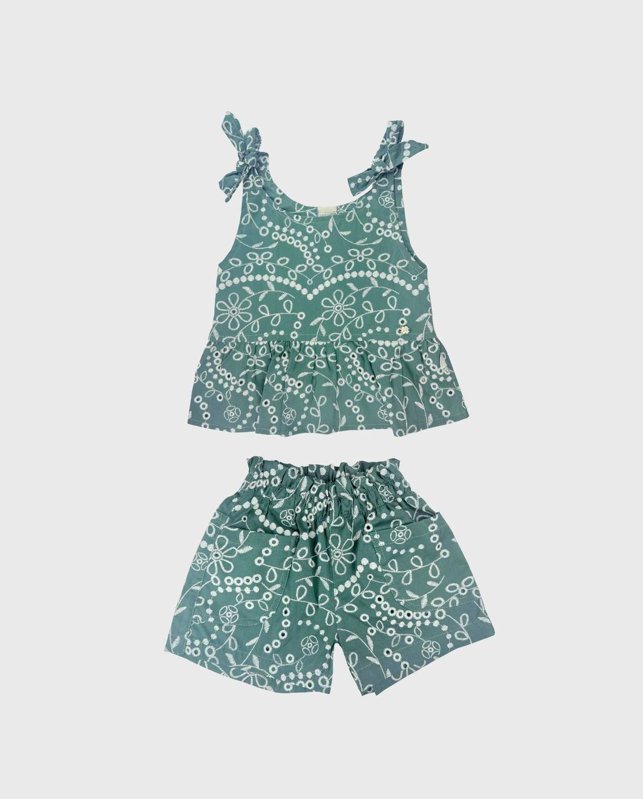 Conjunto Short Ojalillo Flores