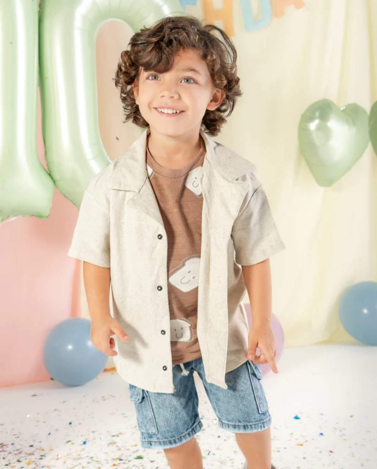 Conjunto 3 Piezas Bermuda Letras