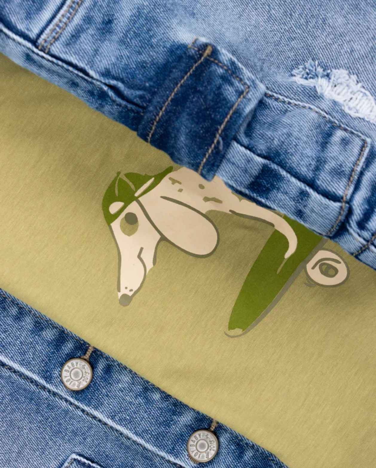 Conjunto 3 Piezas Chaleco Denim Dog Perro