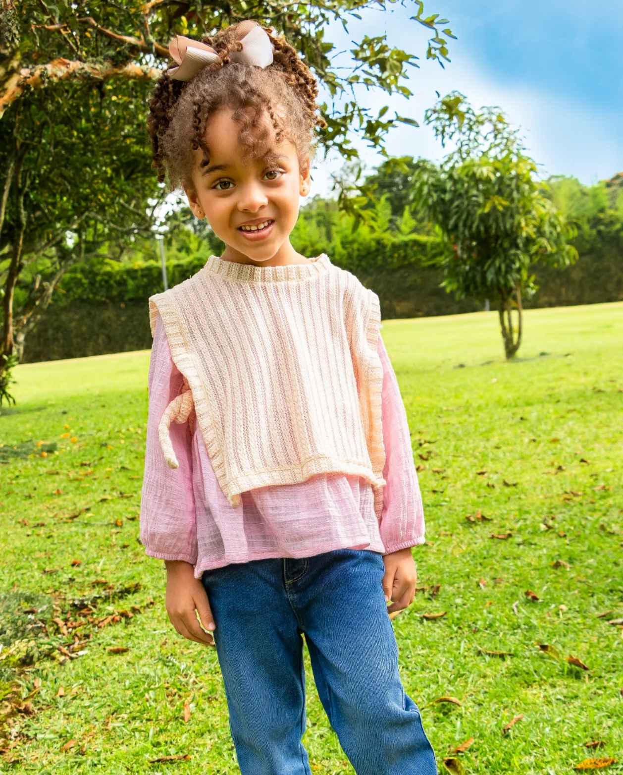 Conjunto 3 Piezas Chaleco Tejido Travesuras