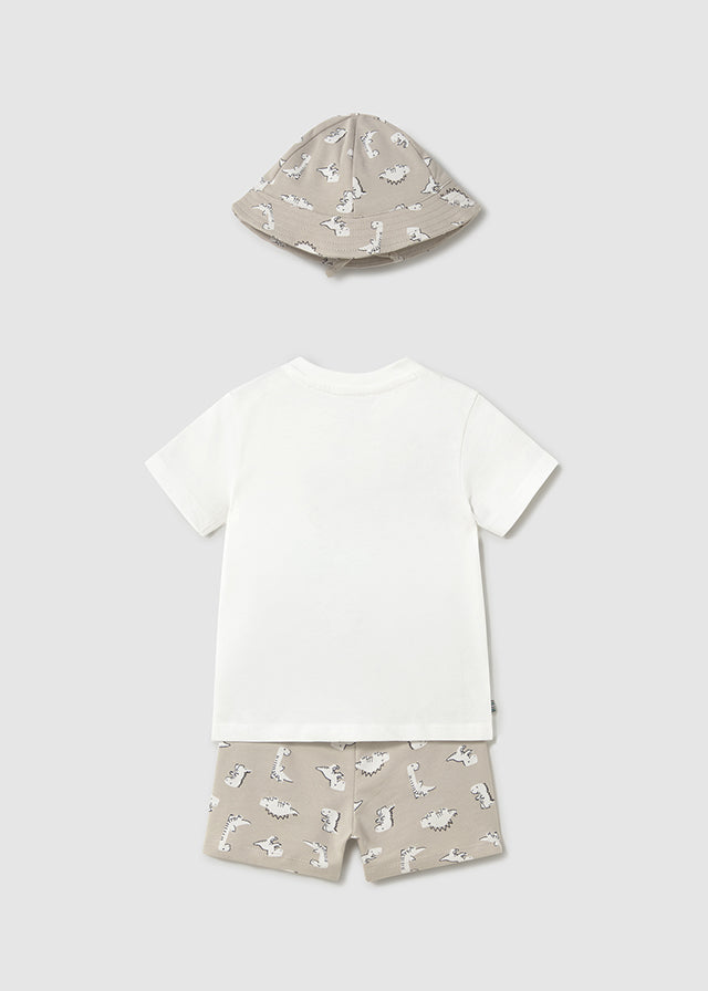 Conjunto 3 Piezas Dinosaurio Gris Mayoral diseño