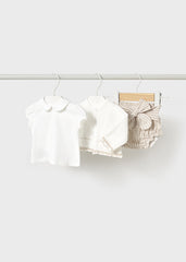 Conjunto 3 Piezas Panty Beige Mayoral