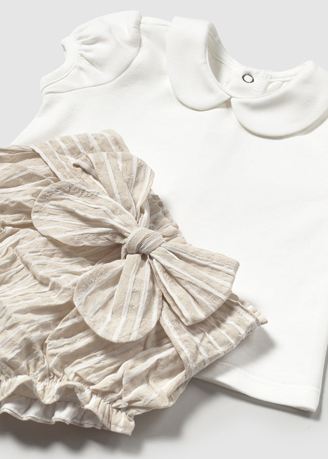 Conjunto 3 Piezas Panty Beige Mayoral detalle