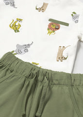 Conjunto 3 piezas Estampado Animales Mayoral detalle