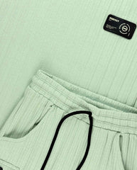 Conjunto Bermuda Acanalado Detalle