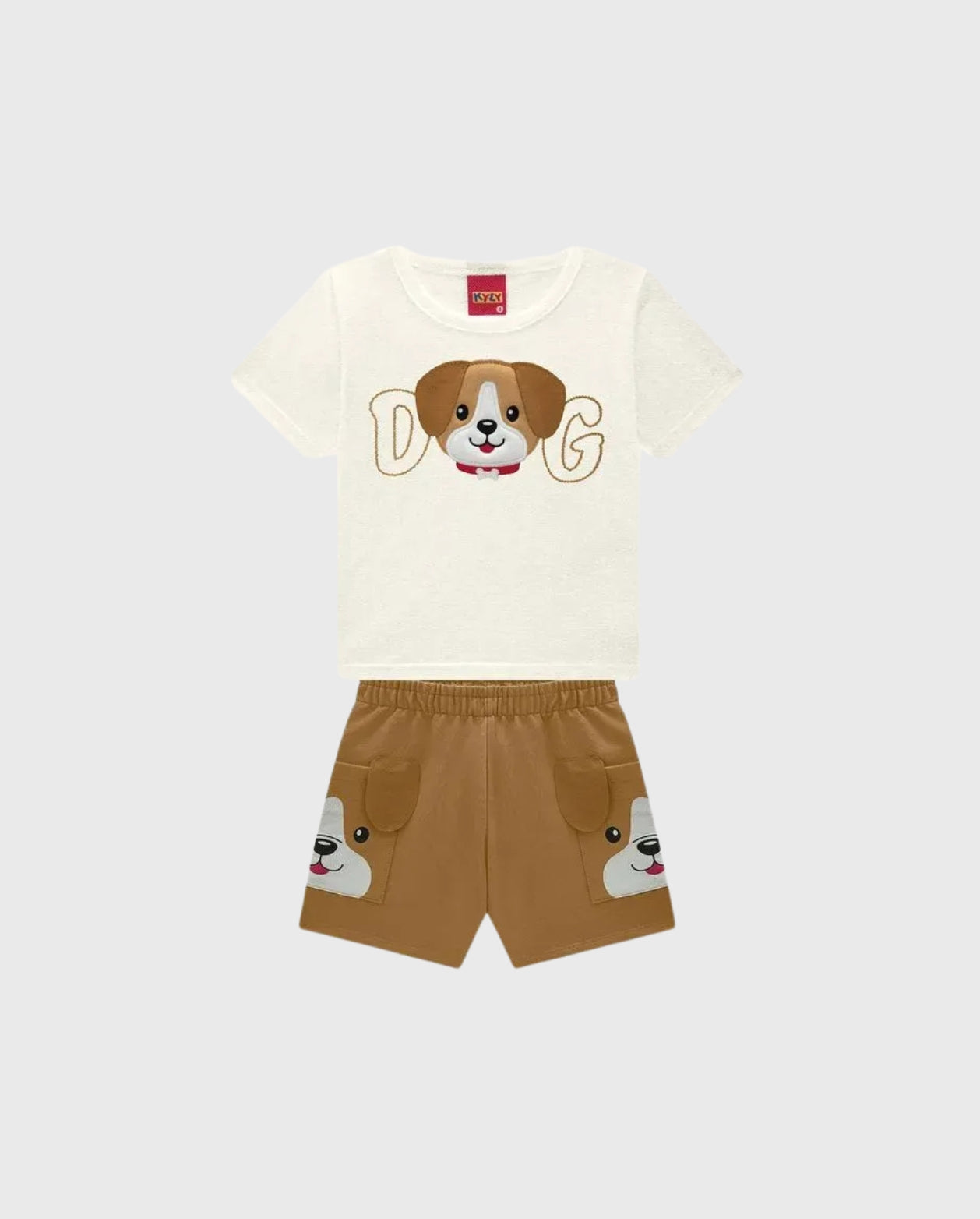 Conjunto Bermuda Bolsillo Dog Cafe Kyly diseño