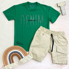 Conjunto Bermuda Bolsillos verde